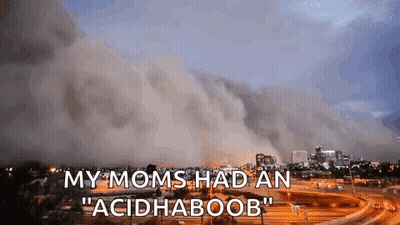 Aerial View City Smoke My Moms Had Acidhaboob GIF