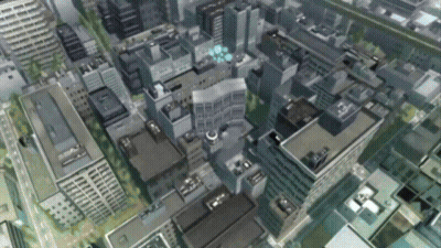 Aerial View City With Buildings Saying A GIF