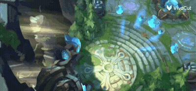 Aerial View Map With Circle Surrounded By Trees GIF