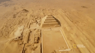 Aerial View Of Ancient Pyramid National Geographic GIF
