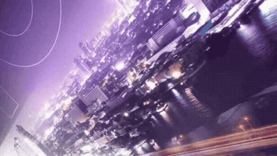 Aerial View Of City At Night GIF