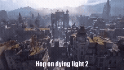Aerial View Of City Hop On Dying Light 2 GIF