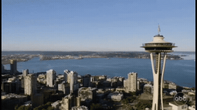 Aerial View Of City Saying ABC GIF