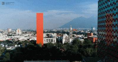 Aerial View Of City Saying Experience Media GIF