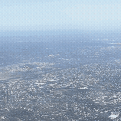 Aerial View Of City With Seagarita GIF