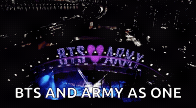 Aerial View Of Stadium With BTS And ARMY As One GIF