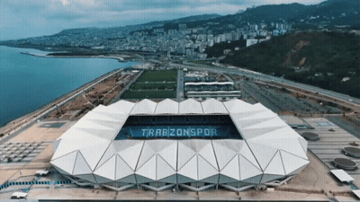 Aerial View Of Stadium With Trabzonspor GIF
