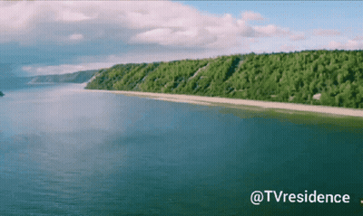 Aerial View Of Water With @Tvresidence GIF