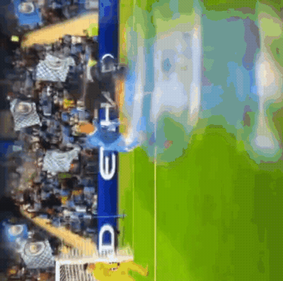 Aerial View Soccer Field Delhi Sign GIF