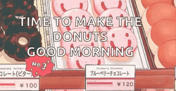 Aesthetic Animation Time To Make The Donuts GIF