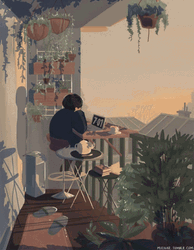 Aesthetic Anime Girl Alone Time GIF