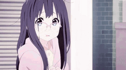 Aesthetic Anime Girl Shy Tamako Market GIF