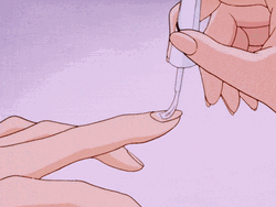 Aesthetic Anime Nail Polish GIF