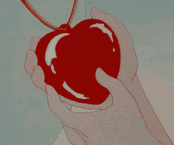 Aesthetic Anime Red Heart Locket