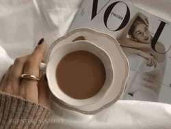 Aesthetic Background Drinking Coffee GIF