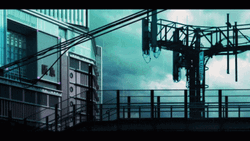 Aesthetic Background Tower And The Dark Clouds GIF