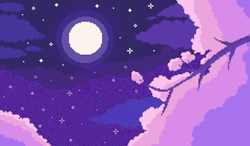 Aesthetic Background Violet Pixel Art GIF