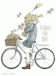 Aesthetic Bike Tumblr Flower For You GIF