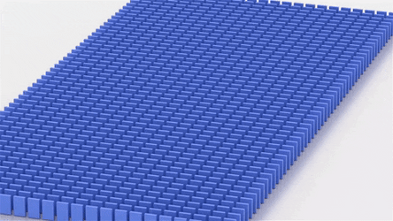 Aesthetic Blue Red Dominos Falling GIF