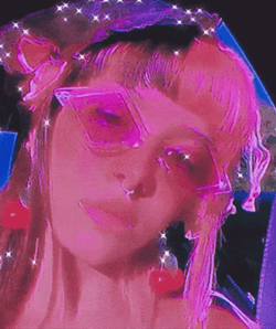 Aesthetic Girl In Pink Costume GIF