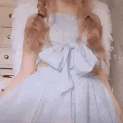 Aesthetic Girl White Dress GIF