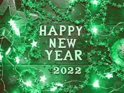 Aesthetic Happy New Year 2022 Lights