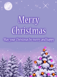 Aesthetic Holiday Night Merry Christmas Friend GIF