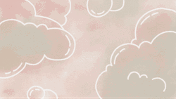 Aesthetic Minimalist Pink Cloud Outline GIF