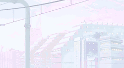 Aesthetic Pastel Anime Train Scenery