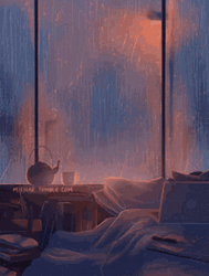 Aesthetic Rain On Window