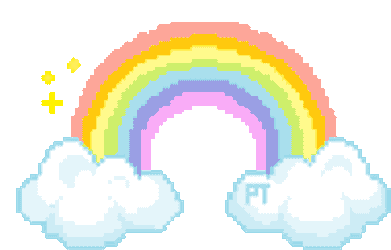 Aesthetic Rainbow Sticker GIF