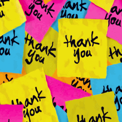 Aesthetic Thank You Very Much Sticky Notes GIF