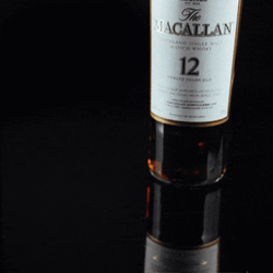 Aesthetic The Macallan 12 Whiskey Bottle GIF