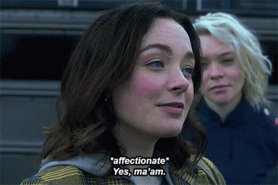 Affectionate Woman Saying Yes Ma'am GIF