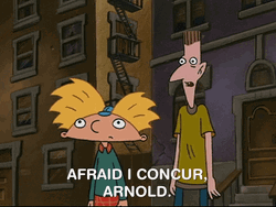 Afraid I Concur Hey Arnold Animation GIF