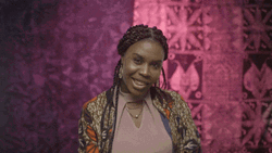 African American Christmas Of Smiling Lady GIF