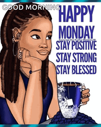 African American Good Morning Happy Monday GIF