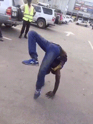 African Guy Exhibition GIF