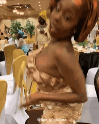 African Lady Dancing In Occasion GIF