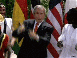 African Man Dancing With George GIF