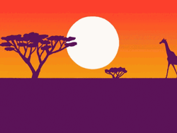 African Safari Work Animation GIF