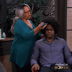 Afro Haircut Shocked Black Guy Reaction GIF