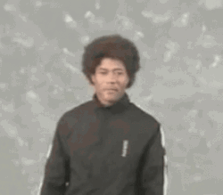 Afro Samurai Backflip Cosplay GIF