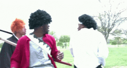 Afro Samurai Cosplayers GIF
