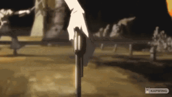 Afro Samurai Justice Holding Revolver GIF