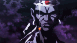 Afro Samurai Smoking Cigarettes GIF