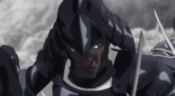 Afro Samurai Surrounded By Enemies GIF