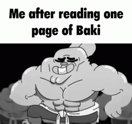 After Reading Baki Hanma GIF