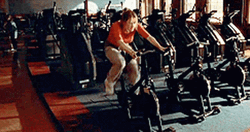 After Spin Class Bike Fall Bidget Jones GIF