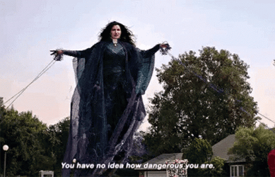 Agatha Harkness Floating On Air GIF